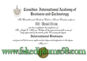 Canadian International Academy deploma
