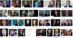 dozens of pictures of Michael Bloomberg