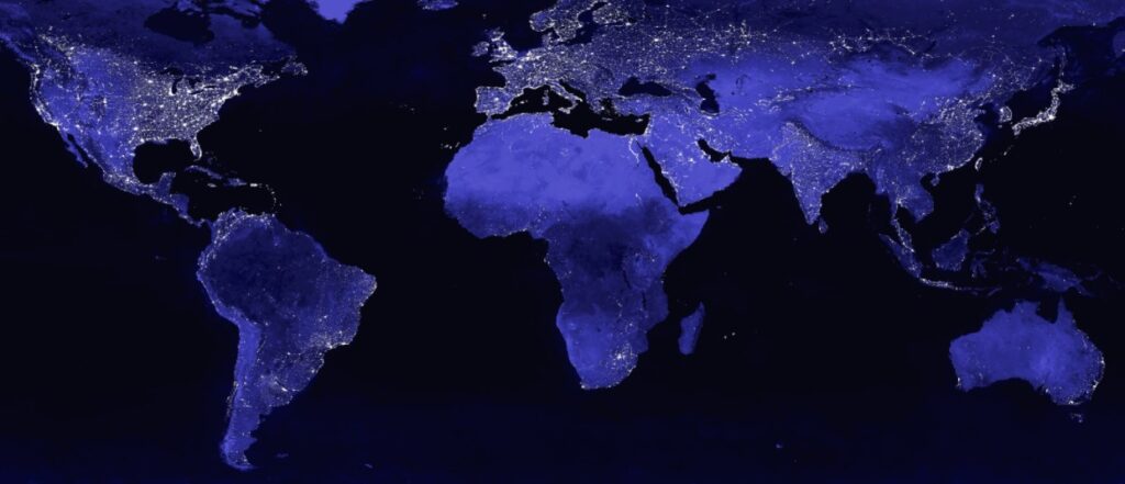 energy poverty - world at night