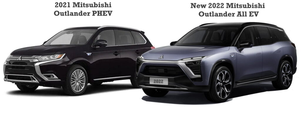 2022 Mitsubishi Outlander Plug In EV vs 2021 Mitsubishi Outlander PHEV