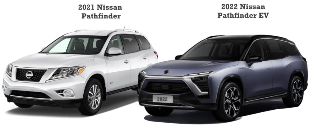 2022 Nissan Pathfinder Plug In EV vs 2021 Nissan Pathfinder